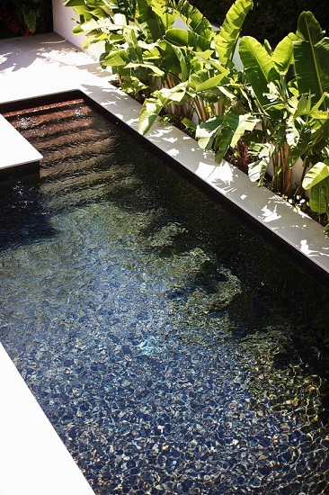 Dark Tiled Swimming Pool